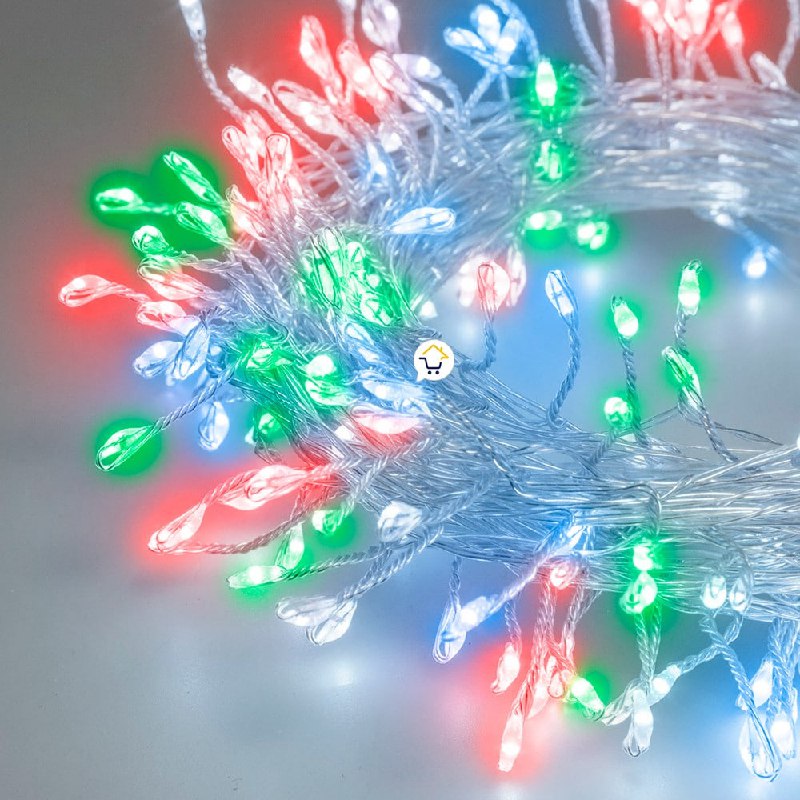 Luz Micro LED Ramal Alambre 3m Extensión 248 Luces Navidad