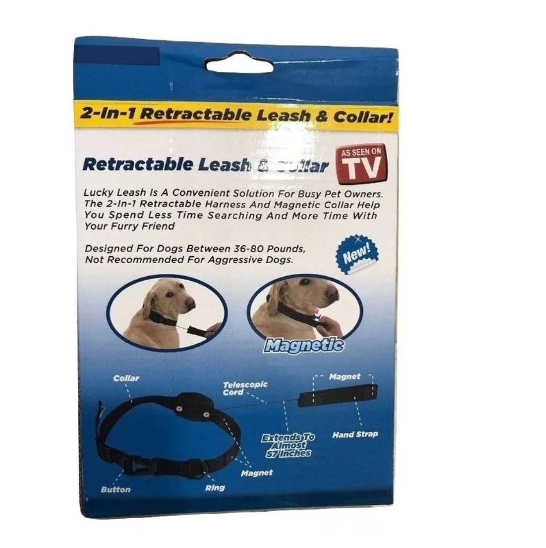 Collar Para Perro Con Correa Retráctil Cachorro