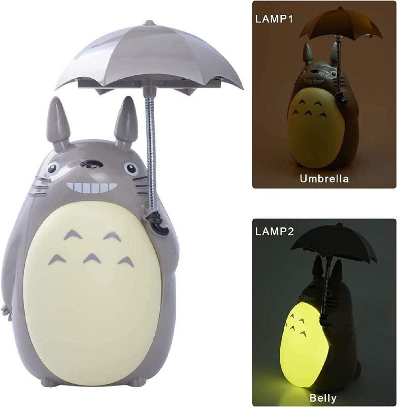 LÁMPARAS DE ANIME RECARGABLES – PIKACHU Y TOTORO