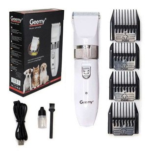 Maquina Peluquera Canina Gm-634 Peluquera Mascotas Recargable