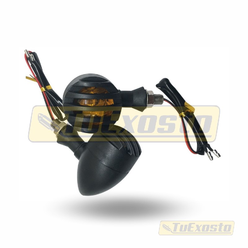 Direccionales Para Moto Led Estilo Cafe Racer Bullet Head
