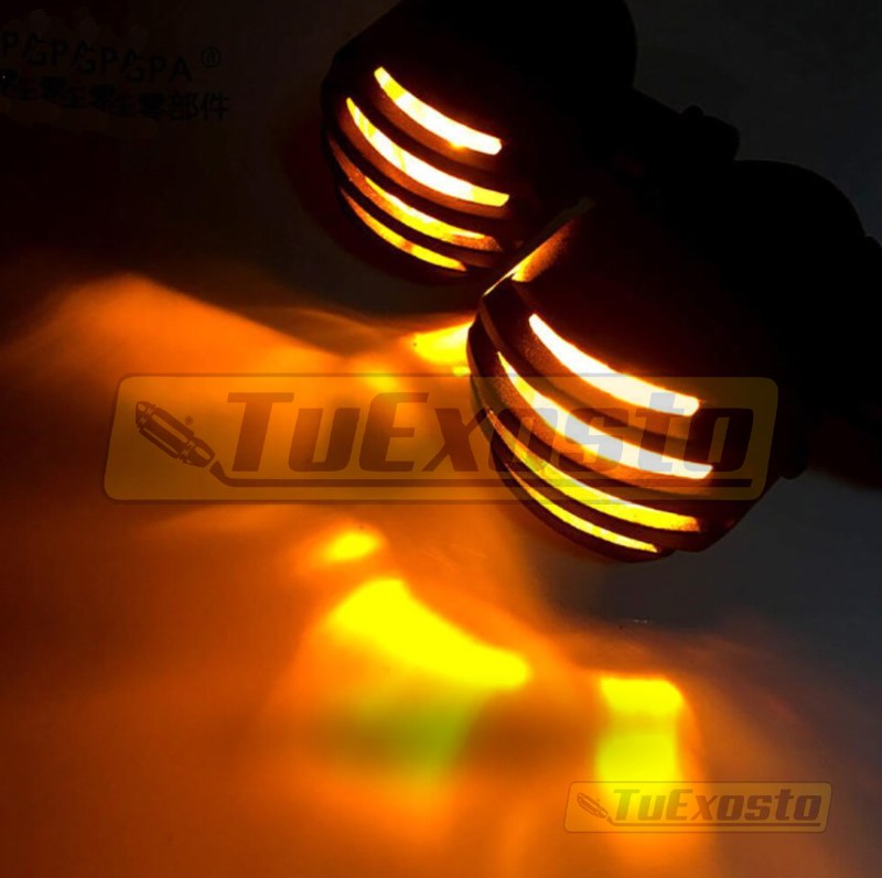 Direccionales Para Moto Led Estilo Cafe Racer Bullet Head