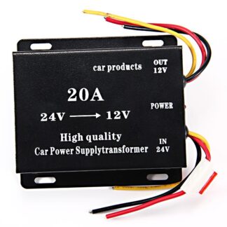 Convertidor De Corriente De 24 Voltios A 12v 20 Amp Camion Bus