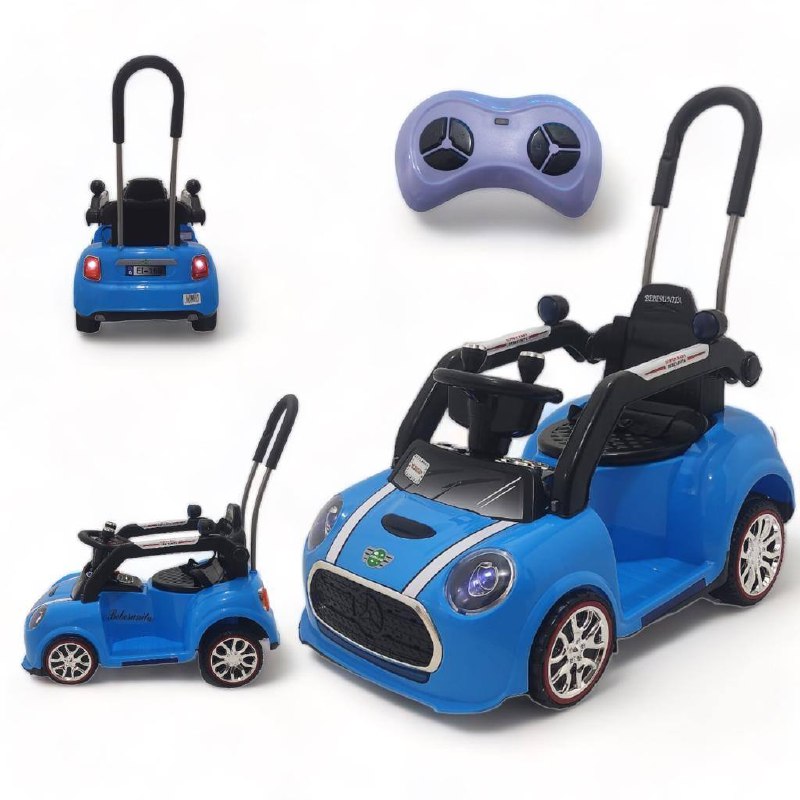 Carro Paseador Montable Niño C/Remoto Usb 1 a 4 Años Electrico