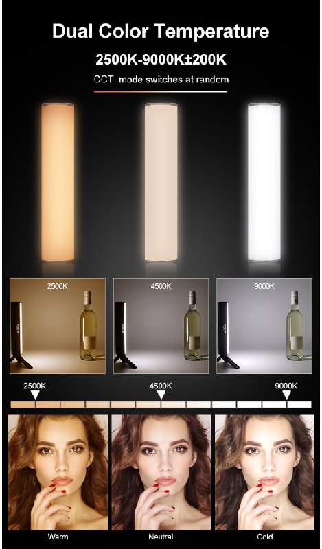 Barra de Luz Recargable P/Videos RGB W200