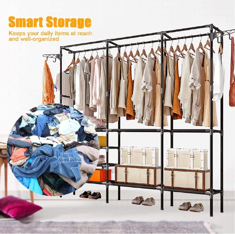 Organizador De Metal Para Ropa Estante