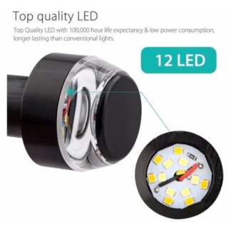 2 Direccionales Led Manubrio Moto + Bombillo Led H4