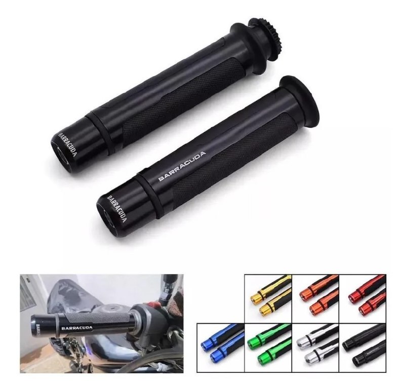 Manilares Grips Barracuda Moto Universal Con Pesa