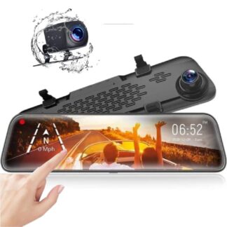 Espejo Retrovisor Con Camara Táctil Dual Full Hd Dvr 1080p