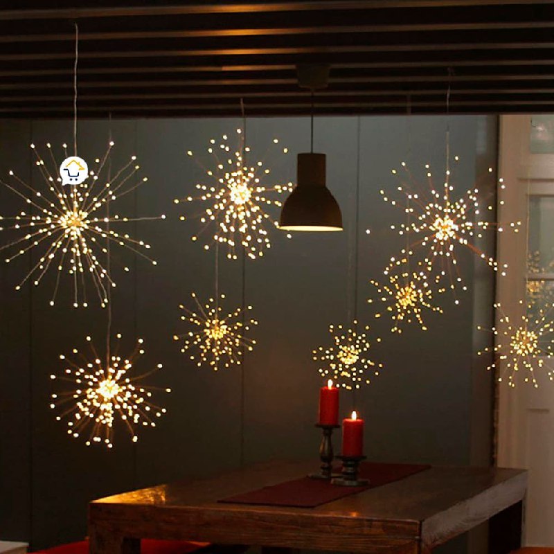 Luces Micro Led Fuegos Artificiales 3 Metros Navidad