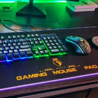 Tapete Pad Mouse Gamer Con Luces Led Rgb
