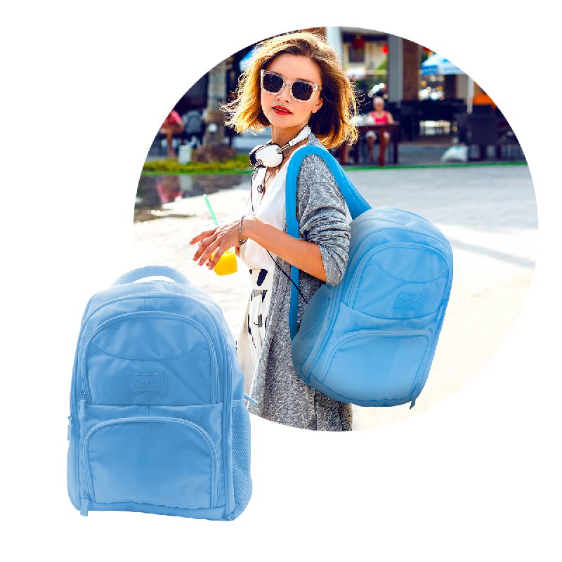 Morral Impermeable Laptop Mochila 4 Bolsillos Viaje Transpirable